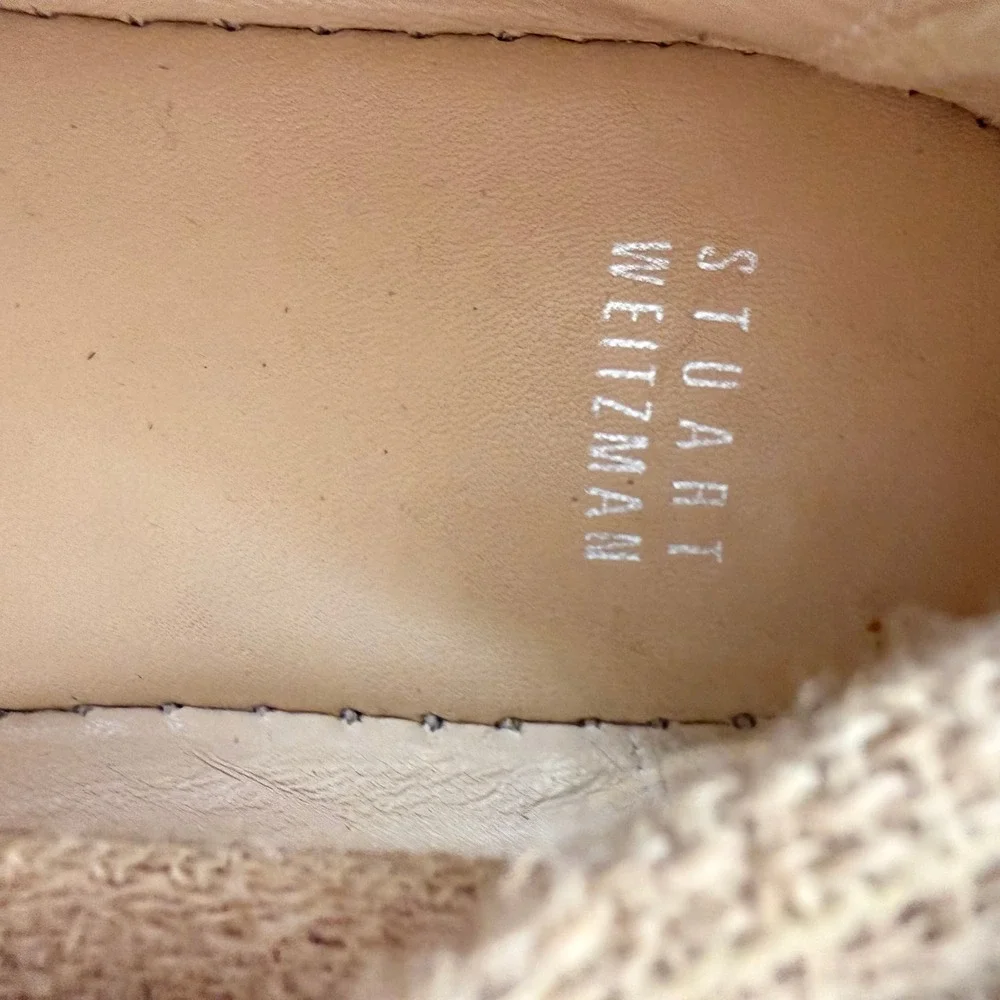 Stuart‎ Weitzman Espadrille Flats Wrap Up Tie Shoes Size 8.5M Vacation Beach